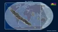 New Caledonia - 3D tube zoom (Kavrayskiy VII projection) 4k or 4k+ Resolution