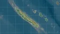 New Caledonia and neighborhood. Relief 4k or 4k+ Resolution
