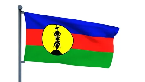 New Caledonia Flag Stock Footage 150202709