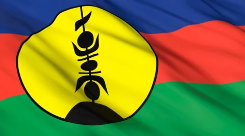New Caledonia flag Seamless Vídeo Stock 49086046