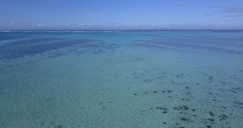 New Caledonia Reef Flight (drone aerial) Stock Footage 87312286