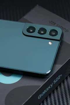 New camera module in Samsung s22 Stock Photos
