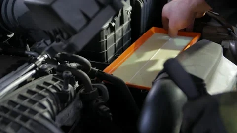 New Car Air Filter Stock Footage 145872458