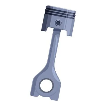 New car engine piston generating power for vehicle Stock Illustration