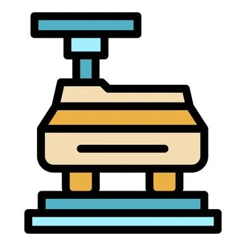 New car printing icon vector flat Stock Illustration