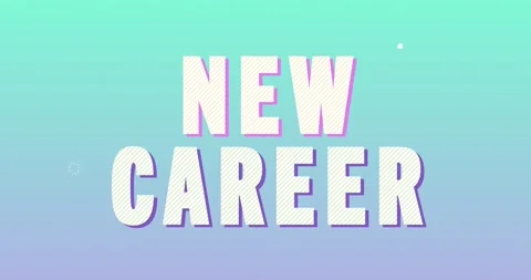 New Career Logotype. Smooth Text Animation. 스톡 동영상 135628071