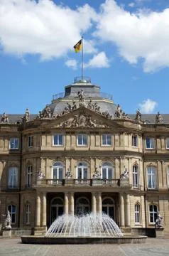 New Castle in Stuttgart Stock Photos
