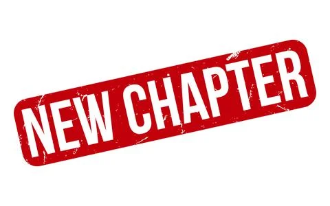 New Chapter rubber grunge stamp seal vector Stock Illustration