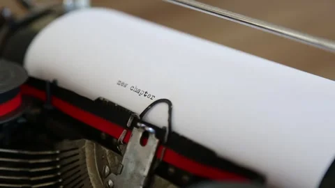 New Chapter - Typed On Vintage Typewriter 動画素材 338028070
