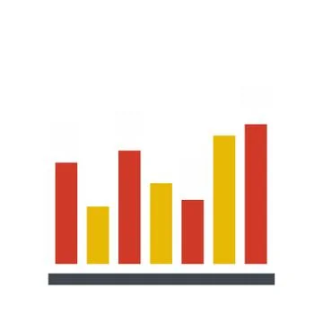 New chart icon vector flat Stock Illustration