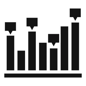 New chart icon vector simple Stock Illustration