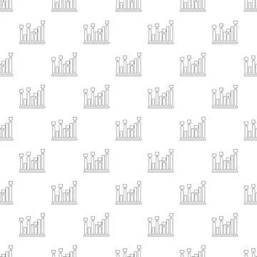 New chart pattern seamless Stock Illustration