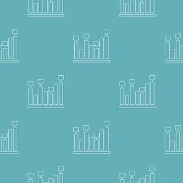 New chart pattern vector seamless Stock Illustration