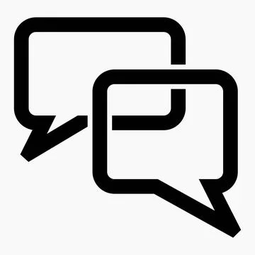 New chat icon. Correspondence between people. Stock Illustration