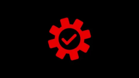 New check for technical solution spinning gears animation Stock Footage 321012024