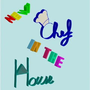 New chef in the house Illustrazione stock