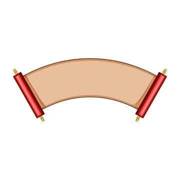 New chinese scroll cartoon vector illustration Stock Illustration