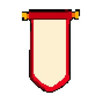 New chinese scroll pixel art vector illustration 스톡 일러스트