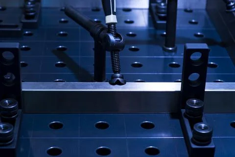 New chrome-plated fixing latch. Accessories for a mechanic and metal procesin Stock Photos