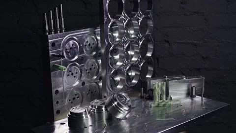 New chrome-plated part Video stock 147215166