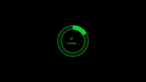 New circle loading icon animation on screen. 스톡 동영상 332959379