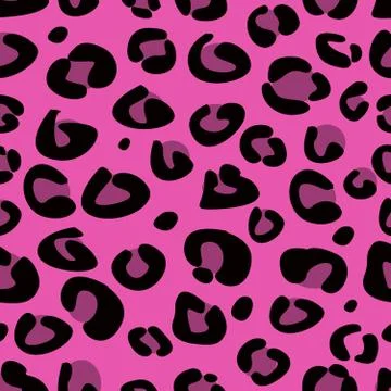New circles / hand-drawn Texture / Pattern. Pink and black. Stock Illustration