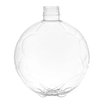 New, clean, empty plastic bottle on white background 写真素材