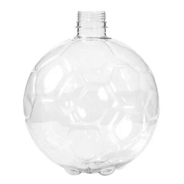 New, clean, empty plastic bottle on white background 写真素材
