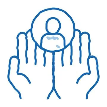 New Client doodle icon hand drawn illustration Stock Illustration