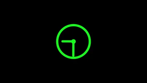 New Clock icon ,arrow rotted fast spanning 12 hours in the circle .on the b.. Vídeo Stock 332959874