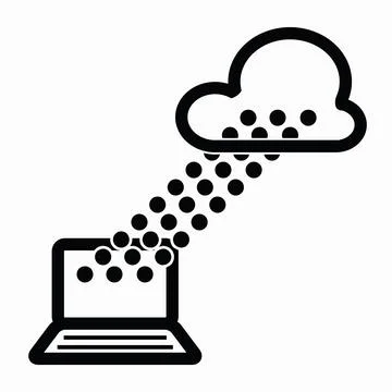 New Cloud Services Icon Stock Illustration