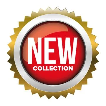 New Collection badge vector Stock Illustration