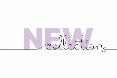 New collection lettering Stock Illustration