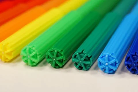 New colored plastic felt-tip pens Stock-Fotos