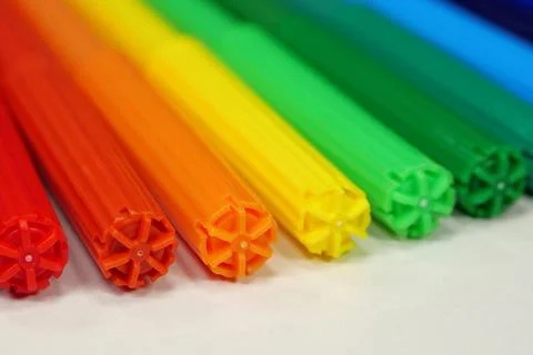 New colored plastic felt-tip pens Stock-Fotos