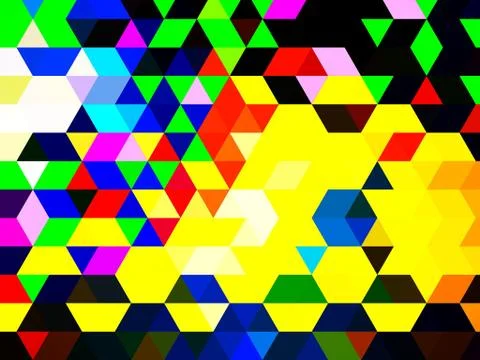 A new colorful geometric pattern of designing shapes of rectangles and squares Stock Illustration