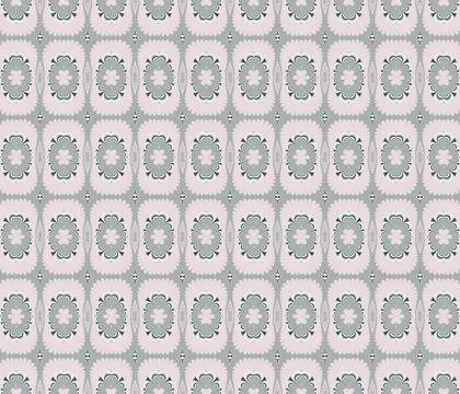 New colorful seamless pattern for textiles and design on a white background, Stock Illustration