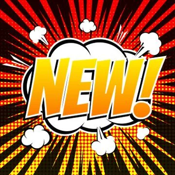 New comic book bubble text retro style Illustrazione stock