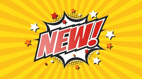 NEW - Comic Pop Art text video 4K Stock Footage 117523575