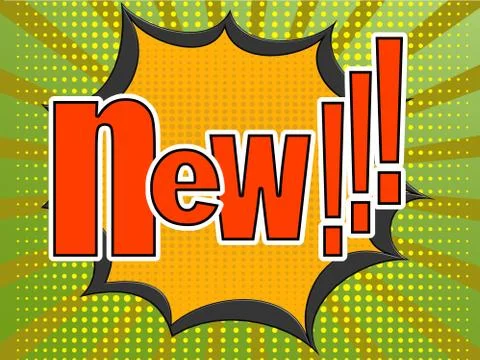 New comic speech bubble Illustrazione stock