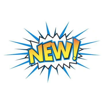 New comics icon Stock Illustration