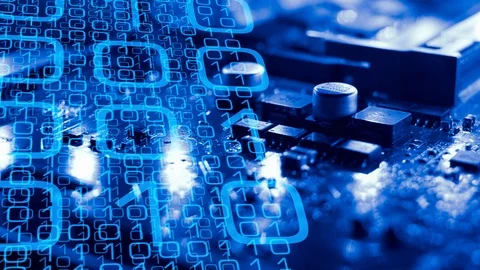 New computer chip, machine learning ai Stock Footage 91051633