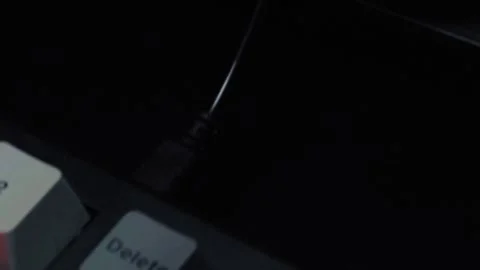 New computer keyboard with button 스톡 동영상 330339509