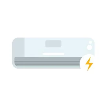 New conditioner hanging on wall blowing cold air Stock Illustration
