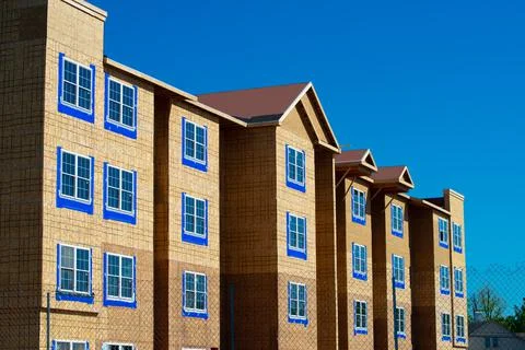 New construction of the apartment Stock Photos