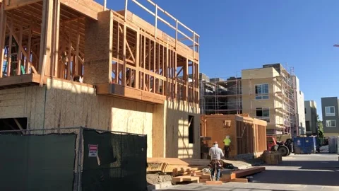 New construction builders 1 库存影片 154383215