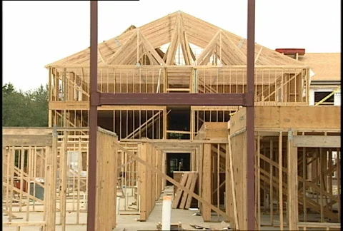 New Construction Halted 016 Stock Footage 486400