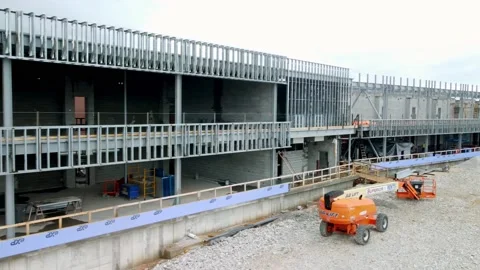 New Construction of Hillcrest School Vídeo Stock 172158837