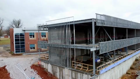 New Construction of Hillcrest School Vídeo Stock 172163718