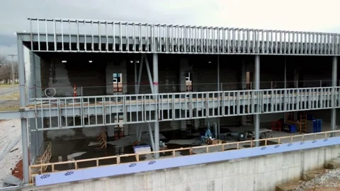 New Construction of Hillcrest School Vídeo Stock 172164204